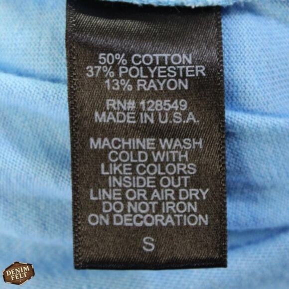 Aviator Nation Men’s Sky Blue Polo Shirt Small Lightweight Logo Cotton Tee - Picture 15 of 15